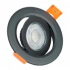 Светодиодный светильник Feron AL540 5W 4000K 400Lm черный, круглый встраиваемый d65/D75x16mm изображение 4