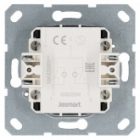 Выключатель двухклавишный c индикацией Jasmart G 10A, белый глянцевый изображение 2