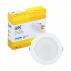 Светильник светодиодный ИЭК LED ДВО 1612 9Вт 4200K 620Lm IP20 круг белый d90/D118x35mm изображение 5