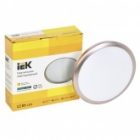 Светильник светодиодный ИЭК LED ДПБ 3201 12Вт 4000K 900Lm IP54 круг розовое золото изображение 3