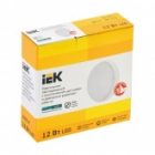 Светильник ИЭК LED ДПО 2013Д 12Вт 4200K 342Lm IP54 дежурный режим круг белый с акустическим датчиком изображение 2