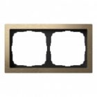 Рамка Systeme Electric ArtGallery Pure 2 поста металл, латунь изображение 3