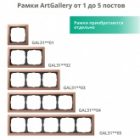 Рамка Systeme Electric ArtGallery Pure 2 поста органическое стекло, белый изображение 12