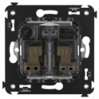 Розетка в стену DKC Avanti 2P+E со шторками белое облако изображение 3