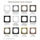 Рамка Systeme Electric ArtGallery Pure 2 поста органическое стекло, мокко изображение 8