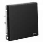 Одноклавишный переключатель Systeme Electric ArtGallery 10A IP44 карбон изображение 2