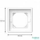 Рамка Systeme Electric ArtGallery 1 пост IP44 белая изображение 3