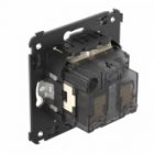 Розетка в стену DKC Avanti 2P+E со шторками ванильная дымка изображение 4