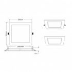 Светильник светодиодный квадратный ЭРА LED 2-24-6K 24W 220V 6500K 5055398685310 изображение 7