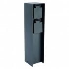 Розетка уличная Feron TM200 2х2P+E 16A IP44 70х70х300мм, черный изображение 4