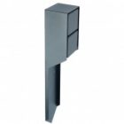 Розетка уличная Feron TM201 2х2P+E 16A IP44 70х75х400мм, черный изображение 2