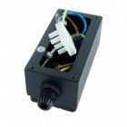 Розетка уличная Feron TM201 2х2P+E 16A IP44 70х75х400мм, черный изображение 9