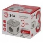 Удлинитель электрический ЭРА CUBE-3es-1,5m-4USB-W куб с заземлением/выключателем 3 розетки+4xUSB A+C изображение 7