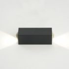 Светодиодный настенный светильник Feron AL52 MINI 2x1W 3000K 170Lm черный 25x25x82mm изображение 9