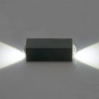 Светодиодный настенный светильник Feron AL52 MINI 2x1W 4000K 170Lm серый 25x25x82mm изображение 8