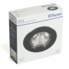 Светильник потолочный встраиваемый Feron DL10 MR16 50W G5.3 черный матовый изображение 4