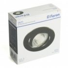 Светильник потолочный встраиваемый Feron DL11 MR16 50W G5.3 черный матовый изображение 5