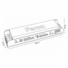 Блок питания для светодиодной ленты Feron LB004 400W 24V IP20 с плавным пуском, диммируемый изображение 12