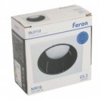 Светильник потолочный встраиваемый Feron DL3112 под лампу MR16 G5.3 белый/черный хром d80/92x92x35mm изображение 10