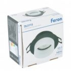 Светильник потолочный встраиваемый Feron DL3115 под лампу MR16 G5.3 черный d60/D80x45mm изображение 9