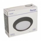 Светильник потолочный встраиваемый Feron DL507 под лампу GX53 15W 230V черный, круглый изображение 9