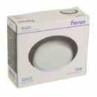 Светильник потолочный встраиваемый Feron DL507 под лампу GX53 15W 230V черный + серебро, круглый изображение 9