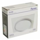 Светильник потолочный встраиваемый Feron DL506 под лампу GX53 15W 230V белый + серебро, квадратный изображение 9