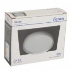 Светильник потолочный встраиваемый Feron DL506 под лампу GX53 15W 230V черный + серебро, квадратный изображение 10