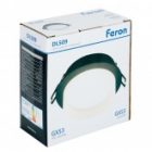Светильник потолочный встраиваемый Feron DL509 под лампу GX53 15W 230V черный изображение 11