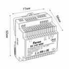 Блок питания Feron LB008 на DIN-рейку 60W 24V IP20 для светодиодной ленты 77x92x56mm изображение 11
