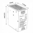 Блок питания Feron LB008 на DIN-рейку 240W 24V IP20 для светодиодной ленты 63x125.5x113mm изображение 11