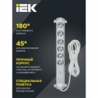 Фильтр сетевой ИЭК Comfort СФ-06К 6х2P+PE 16А 3м 3х1,5мм2 белый изображение 9