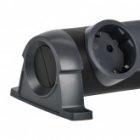 Удлинитель ИЭК Comfort У06К 6 мест 6х2P+PE заземление шторки 16А USB A+C 20Вт 1,5м 3х1,5мм2 черный изображение 2
