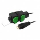 Удлинитель силовой ЭРА GREEN LINE UDL-KG-3x2,5m-5m-IP44 4х2Р+Е 5м КГ 3х2,5мм2 IP44 изображение 2