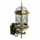 Светильник садово-парковый Витраж Feron PL130 E27 205х230х510мм черное золото (на стену вверх) изображение 5