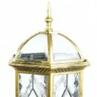 Светильник садово-парковый Витраж Feron PL130 E27 205х230х510мм черное золото (на стену вверх) изображение 6