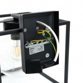 Светильник садово-парковый Прованс Feron PL711 60W E27 230V IP44 черный квадрат на стену вниз изображение 6