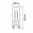 Лампа галогенная капсульная Osram 66760 ECO Halopin 60W(75W) 220V G9 изображение 2