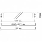 Люминесцентная линейная лампа T8 F 58W 2300K Foodstar Bread G13 для хлебобулочных изделий 1500mm изображение 2