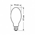 Лампа ртутная ДРВ Osram HWL 160W 225V E27 бездроссельная изображение 2
