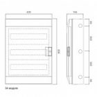 Влагозащищенный настенный шкаф ABB Mistral65 54М 3х18 прозрачная дверь без клеммников 65P18X32 изображение 2