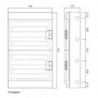 Влагозащищенный настенный шкаф ABB Mistral65 72М 4х18 прозрачная дверь без клеммников 65P18X42 изображение 2