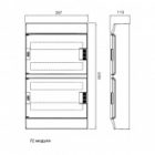 Шкаф настенный ABB Mistral41 72М (4x18) непрозрачная дверь, клеммы (1SLM004102A3110) изображение 2