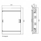 Шкаф в нишу ABB Mistral41 54М (3x18) непрозрачная дверь, клеммник (1SLM004102A1109) изображение 2