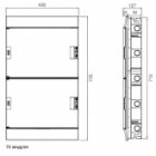 Шкаф в нишу ABB Mistral41 72М (4x18) зеленая дверь без клеммного блока 41A18X42 изображение 2