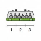 Клеммник винтовой ABB PE3x16-3х6мм PEK/S06 изображение 2