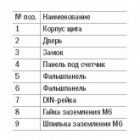 Щит металлический ИЭК ЩУРв-3/12зо-1 36 УХЛ3 IP31 на 3-фазный счетчик и 12 модулей встраиваемый изображение 4