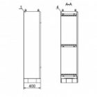 Шкаф металлический напольный ИЭК ЩМП-16.8.4-0 36 УХЛ3 IP31, с цоколем 1600х800х400 изображение 3