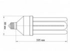 Лампа энергосберегающая ESL 4U17 105W 6400K E27 5800lm d88x330mm холодная изображение 2