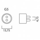 Люминесцентная линейная лампа T5 Osram L 6W/930 3000K DE LUXE G5 изображение 3